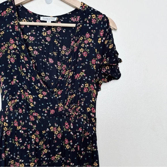 Patrons of Peace Floral Maxi Dress - Navy and Pink - Picture 6 of 13